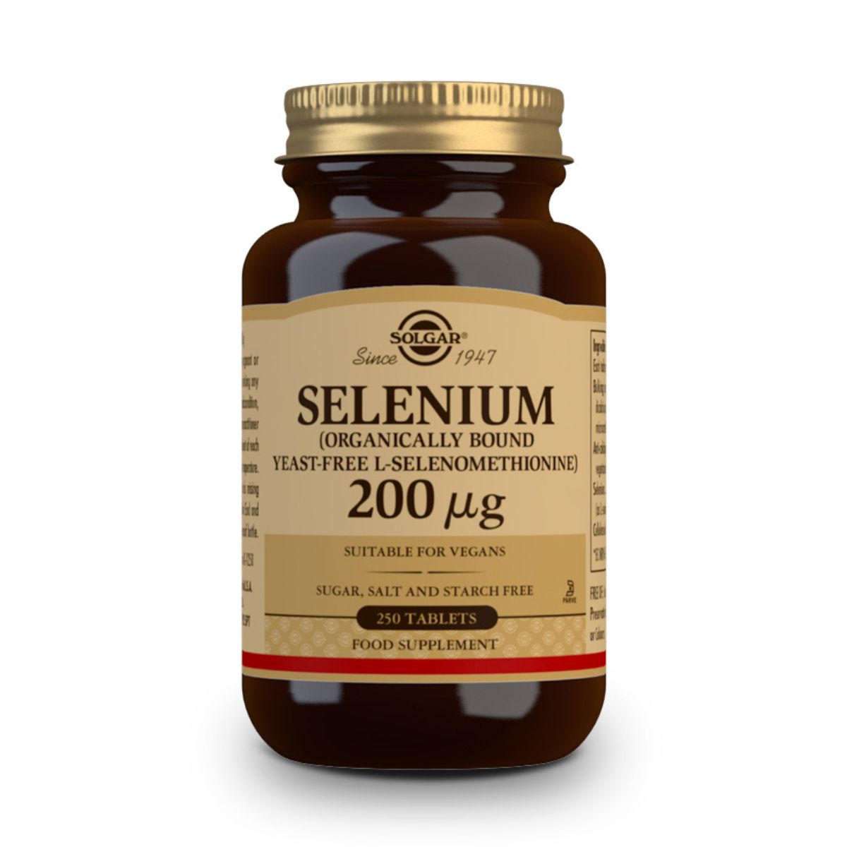 Selenio 200 mcg Sin Levadura – 250 Comprimidos