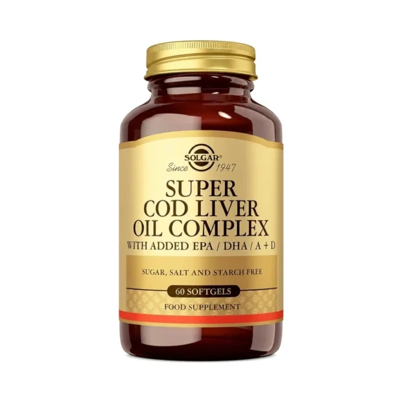 Aceite de Hígado de Bacalao Complex - 60 Cápsulas Blandas