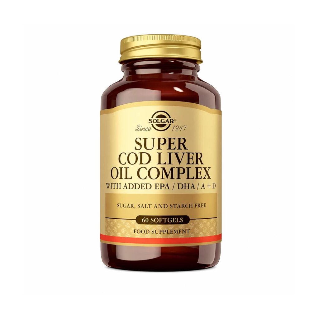 Aceite de Hígado de Bacalao Complex – 60 Cápsulas Blandas — Solgar