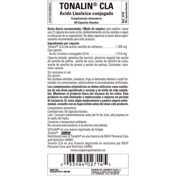 Tonalin CLA - 60 Perlas