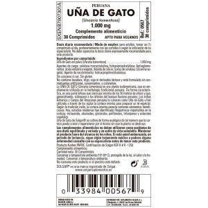 Uña de Gato -Uncaria Tom- 1000 mg – 30 Comprimidos