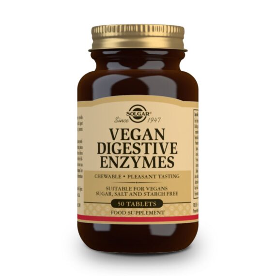 Enzimas Digestivas Veganas - 50 Comprimidos Masticables