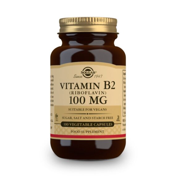 Vitamina B2 100 mg - 100 Cápsulas Veganas