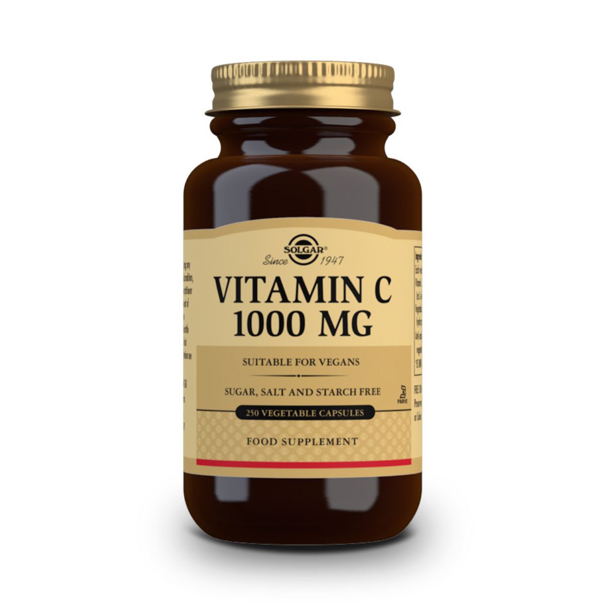 Vitamina C 1000 mg – 250 Cápsulas Veganas
