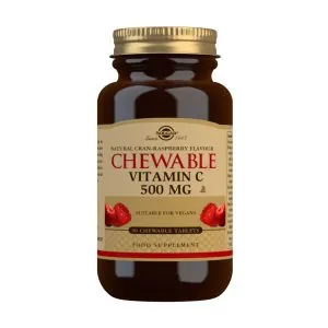 Vitamina C 500 mg Frambuesa – 90 Comprimidos Masticables