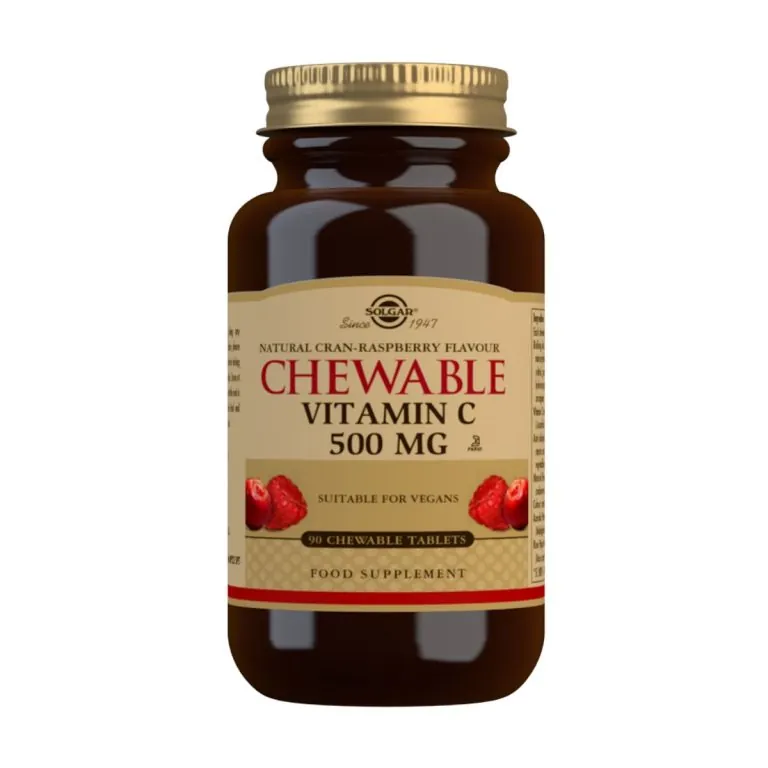 Vitamina C 500 mg Frambuesa – 90 Comprimidos Masticables