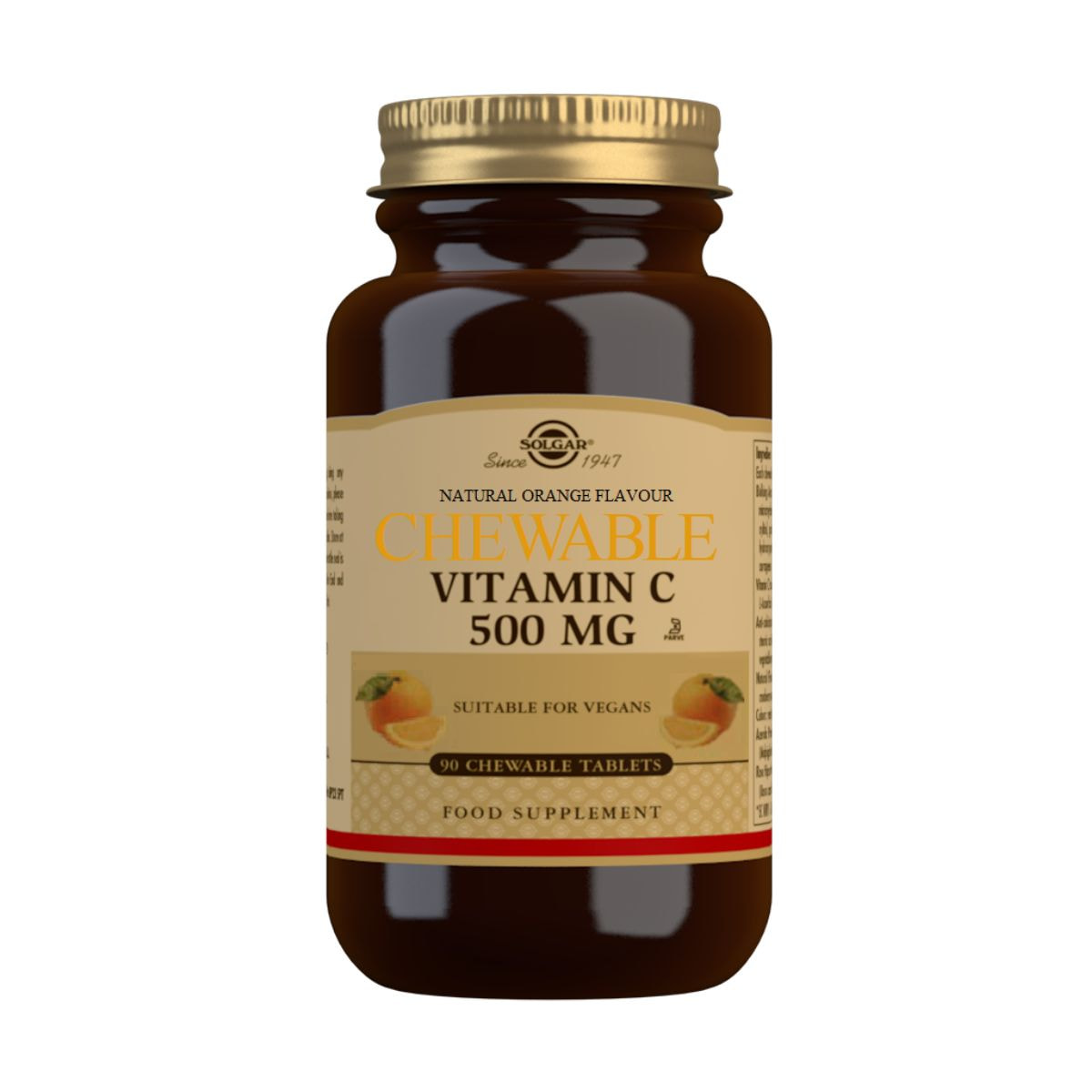 Vitamina C 500 mg Naranja – 90 Comprimidos Masticables