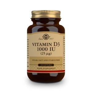 Vitamina D3 1000ui – 25 mcg – 100 Cápsulas Blandas