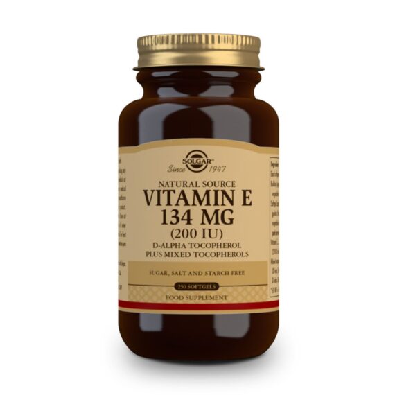 Vitamina E 200ui -134 mg- 250 Cápsulas Blandas