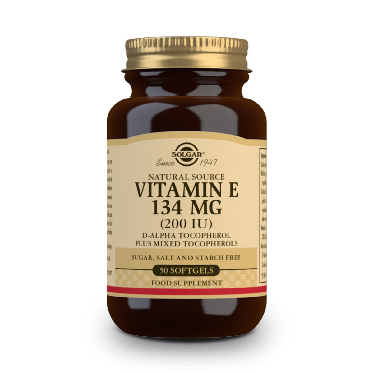 Vitamina E 200ui -134 mg- 50 Cápsulas Blandas