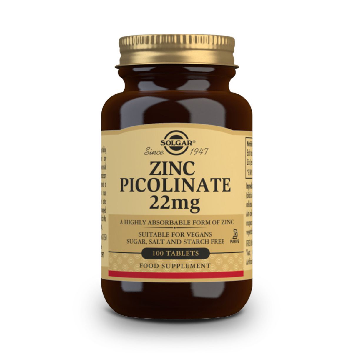 Picolinato de Zinc 22 mg – 100 Comprimidos
