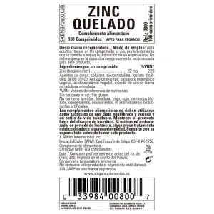 Zinc Quelado – 100 Comprimidos