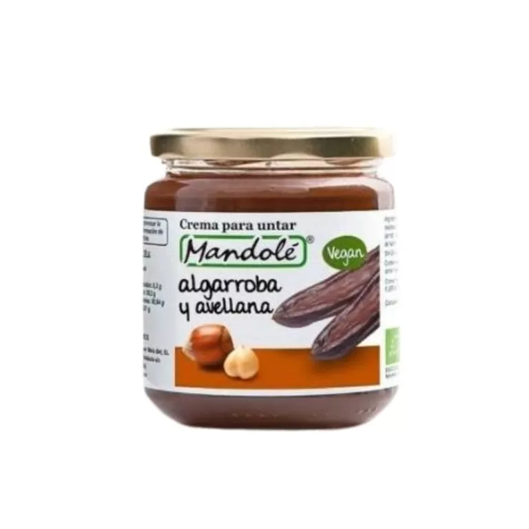CREMA DE ALGARROBA Y AVELLANA 375gr. BIO