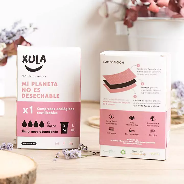 Compresa Reutilizable Especial Noche S/M 1 Unidad