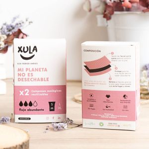 Compresas Reutilizables Flujo Abundante S/M 2 Unidades
