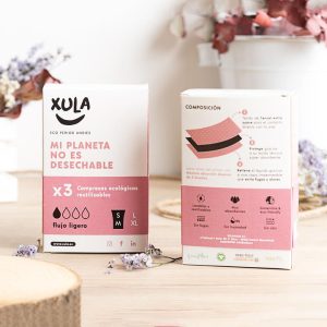Compresas Reutilizables Flujo Ligero S/M 3 Unidades