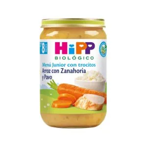POTITO ARROZ CON ZANAHORIA Y PAVO 220gr 8meses BIO