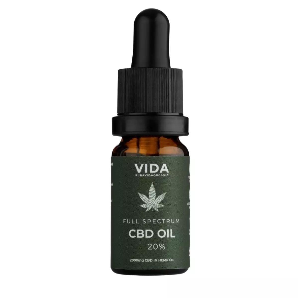 Aceite CBD de Amplio Espectro sin THC 20% 2000 mg – 10 ml