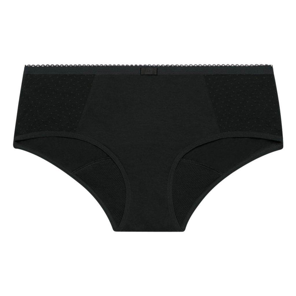 Culotte Menstrual Algodón Bio Encaje Flujo Moderado Talla 36/38