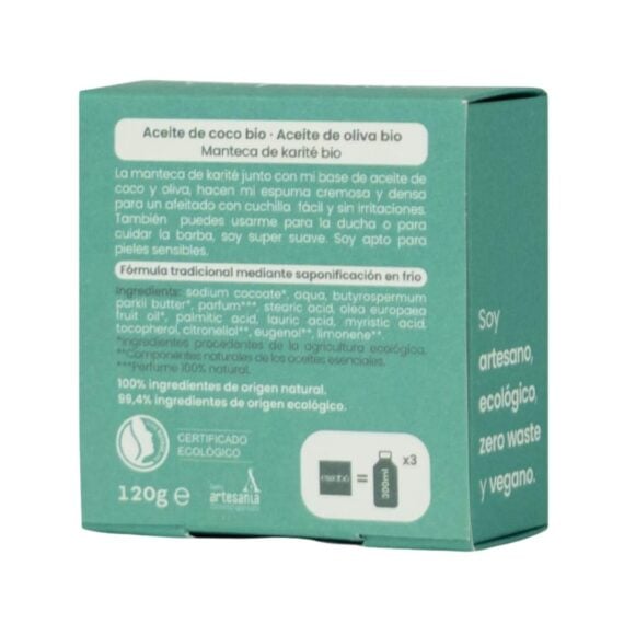 Jabón Ecológico para Afeitado y Barba 120 g