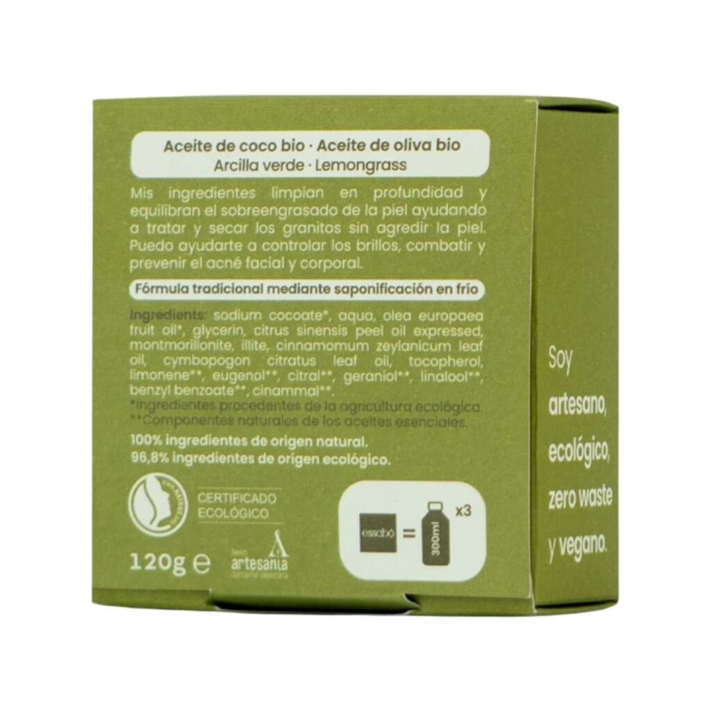 Jabón Ecológico para Piel Grasa y para Acné 120 g detalle 2