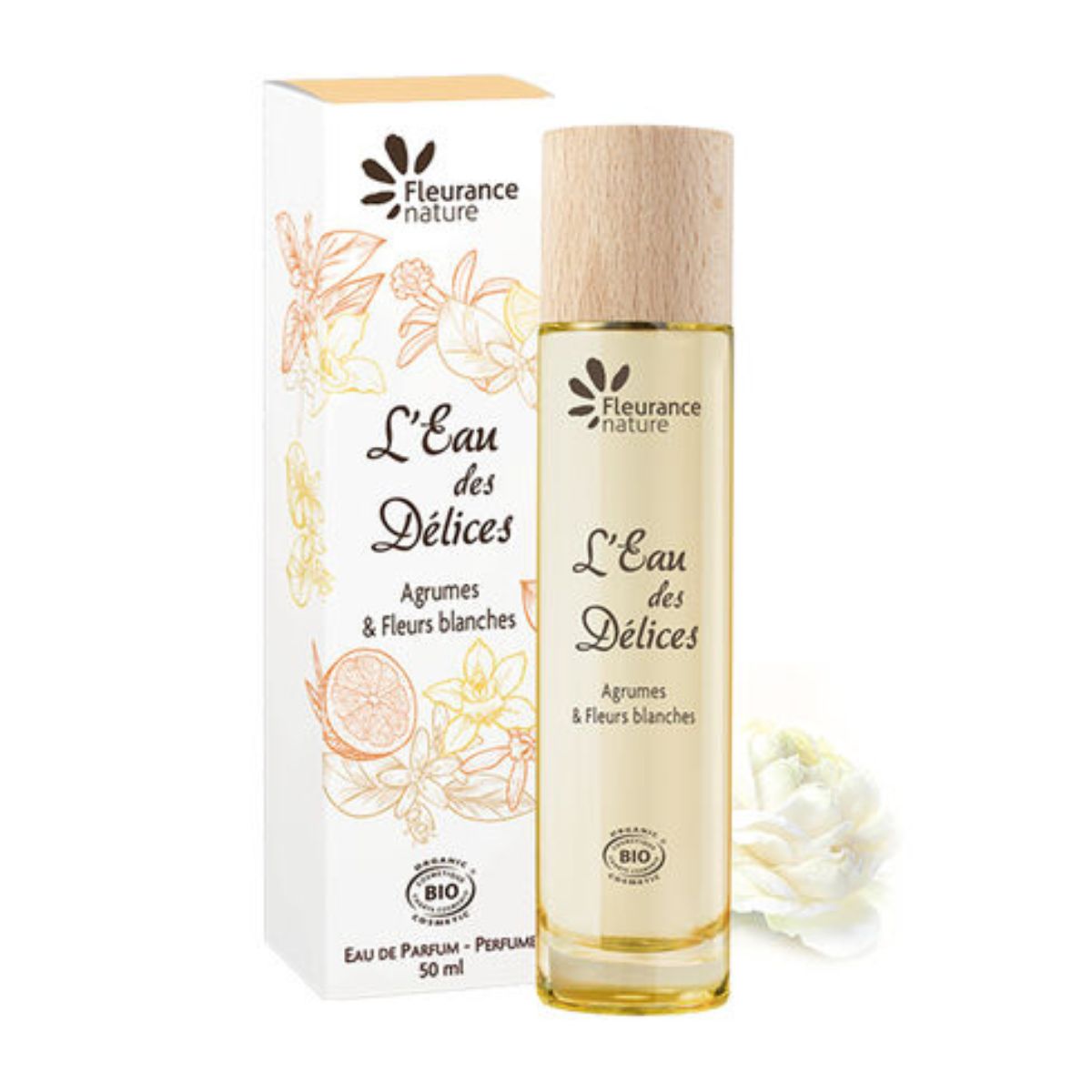 Agua de Perfume Cítricos y Flores Blancas en Spray 50ml