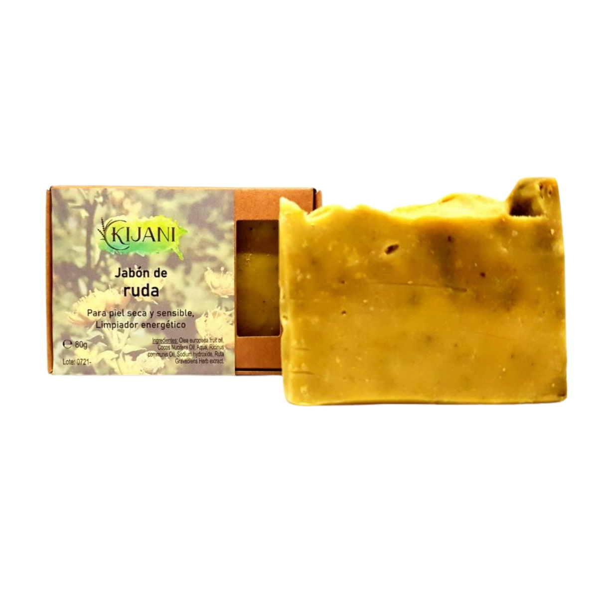 JABON EN PASTILLA de ruda 80gr.