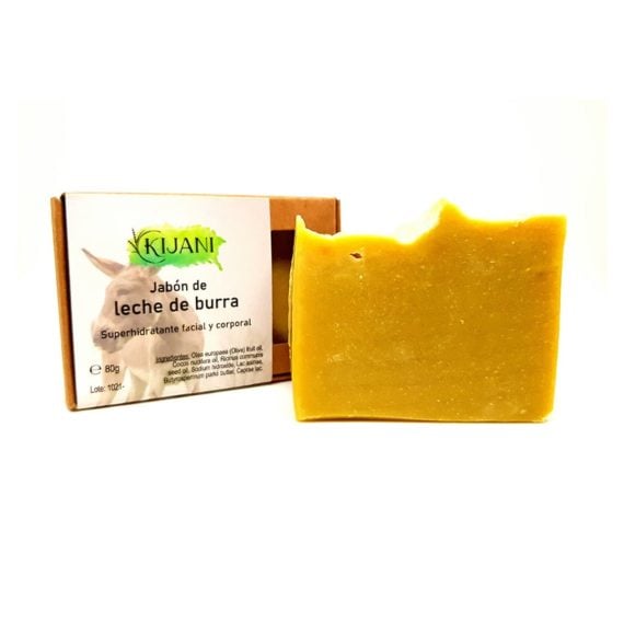 Jabón en Pastilla de Leche de Burra 80g