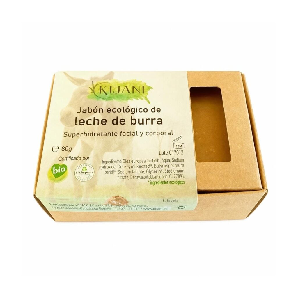 Jabón en Pastilla de Leche de Burra 80g — Kijani