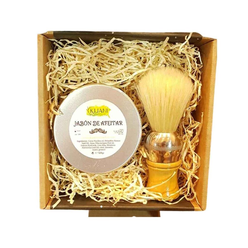 pack afeitado jabón+brocha kijani