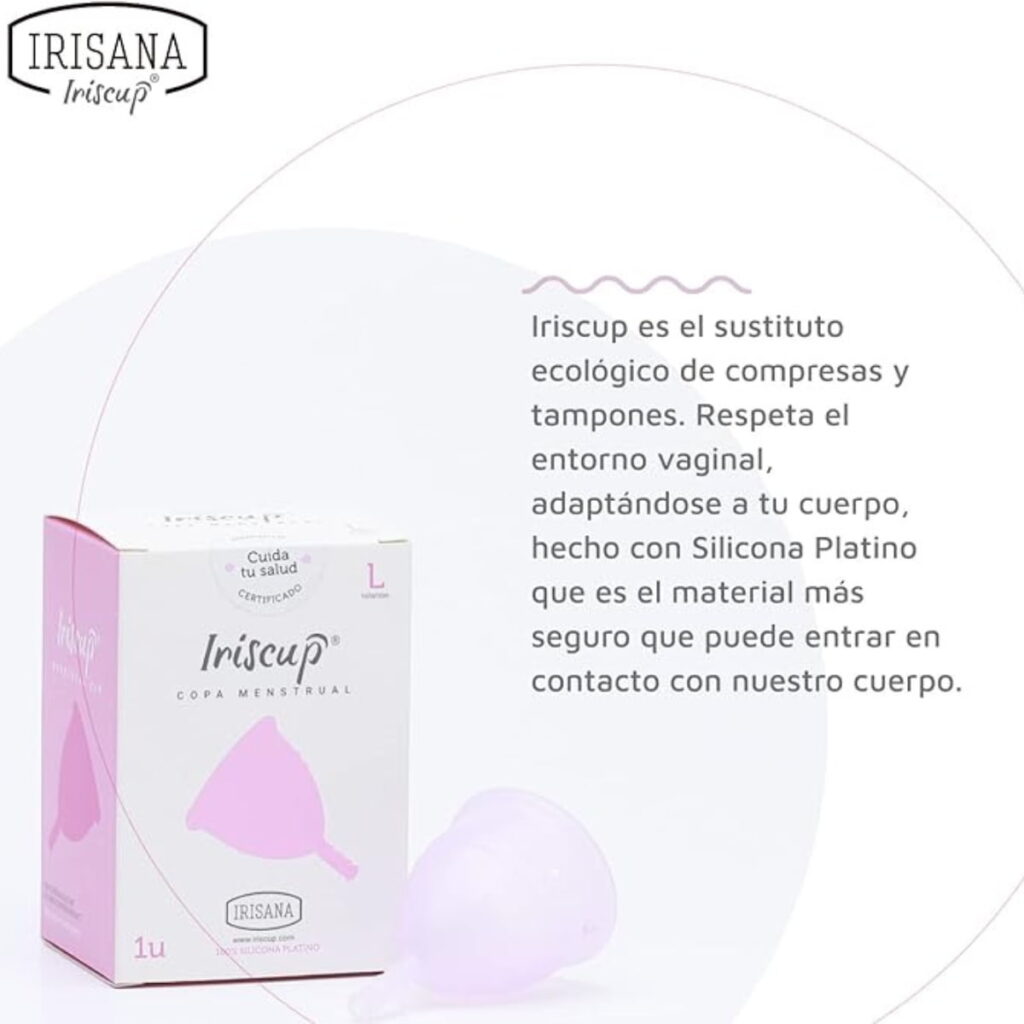 Copa Menstrual Talla L Transparente detalle 3