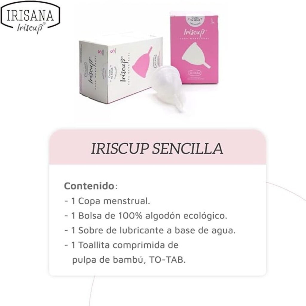 Copa Menstrual Talla L Transparente detalle 4
