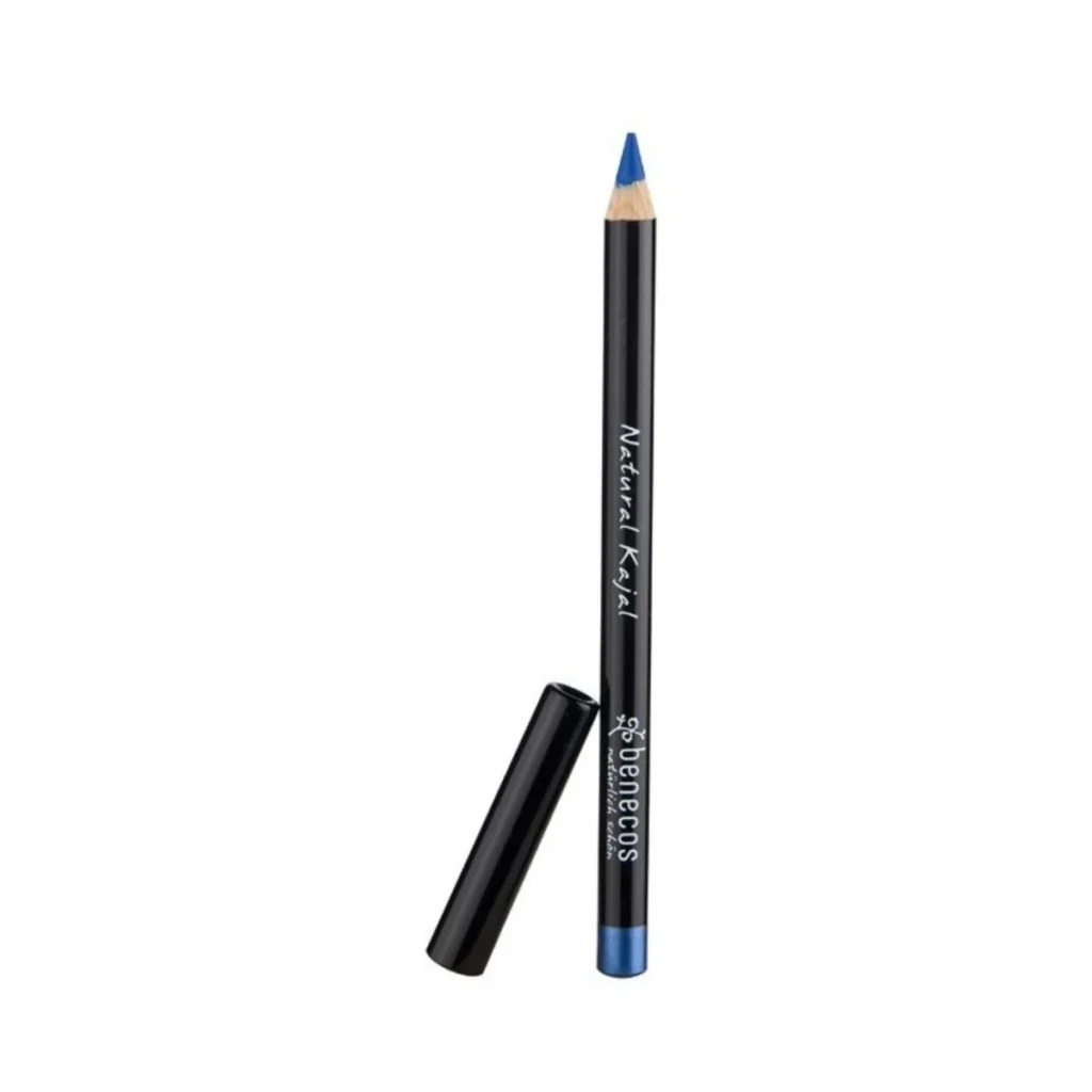 lapiz de ojos natural kajal vegano azul electrico bio benecos con tapa