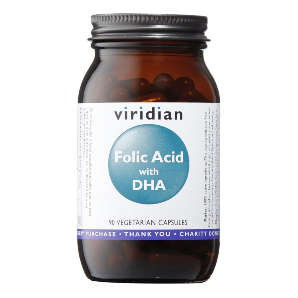Ácido Fólico 400ug con DHA - 90 Cápsulas Veganas