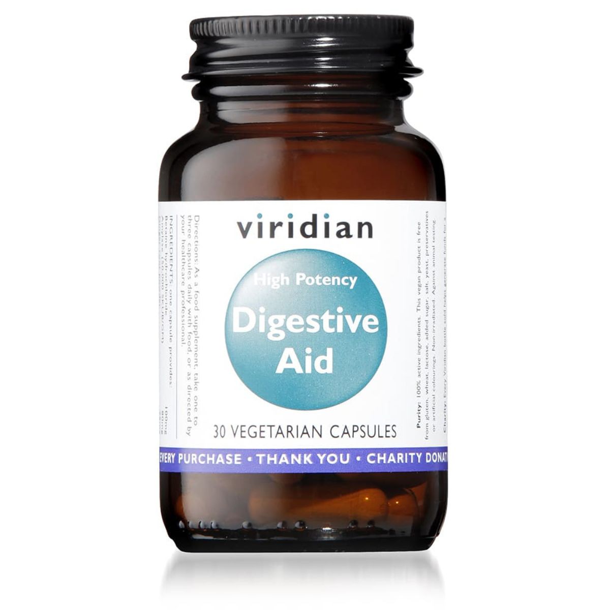 Ayuda Digestiva Alta Potencia – 30 Cápsulas Veganas