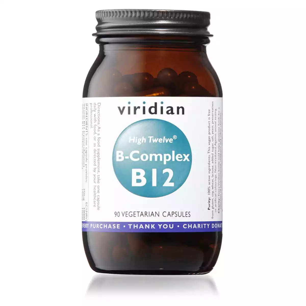 High Twelve B12 con B Complex – 90 Cápsulas Veganas
