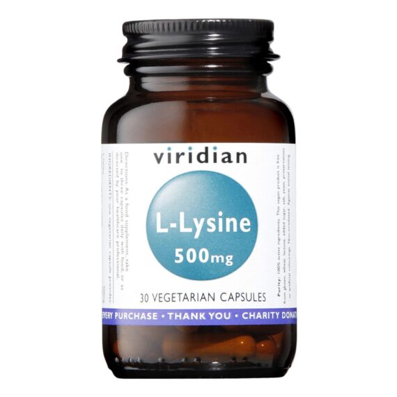 L-Lisina 500 mg - 30 Cápsulas Veganas