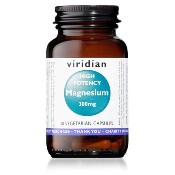 Magnesio Alta Potencia 300 mg - 30 Cápsulas Veganas