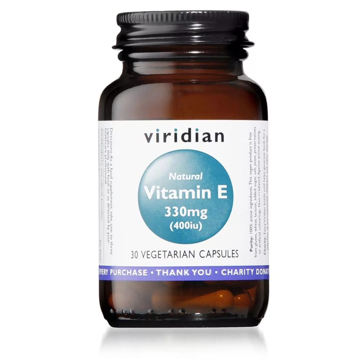 Vitamina E 330 mg natural – 30 Cápsulas Veganas