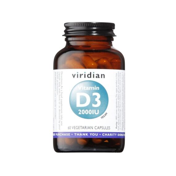 Vitamina D3 2000IU Vegana - 60 Cápsulas Veganas