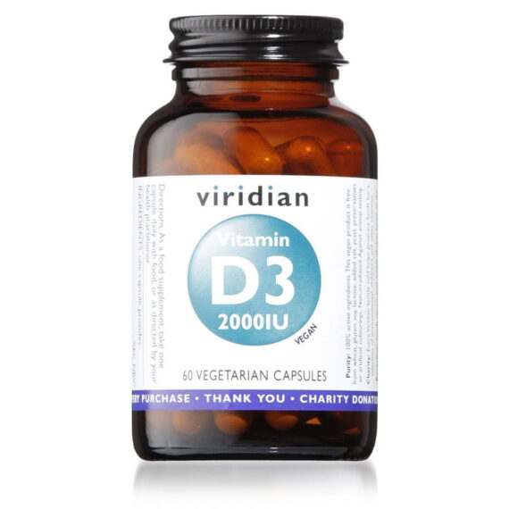 Vitamina D3 2000IU Vegana - 60 Cápsulas Veganas
