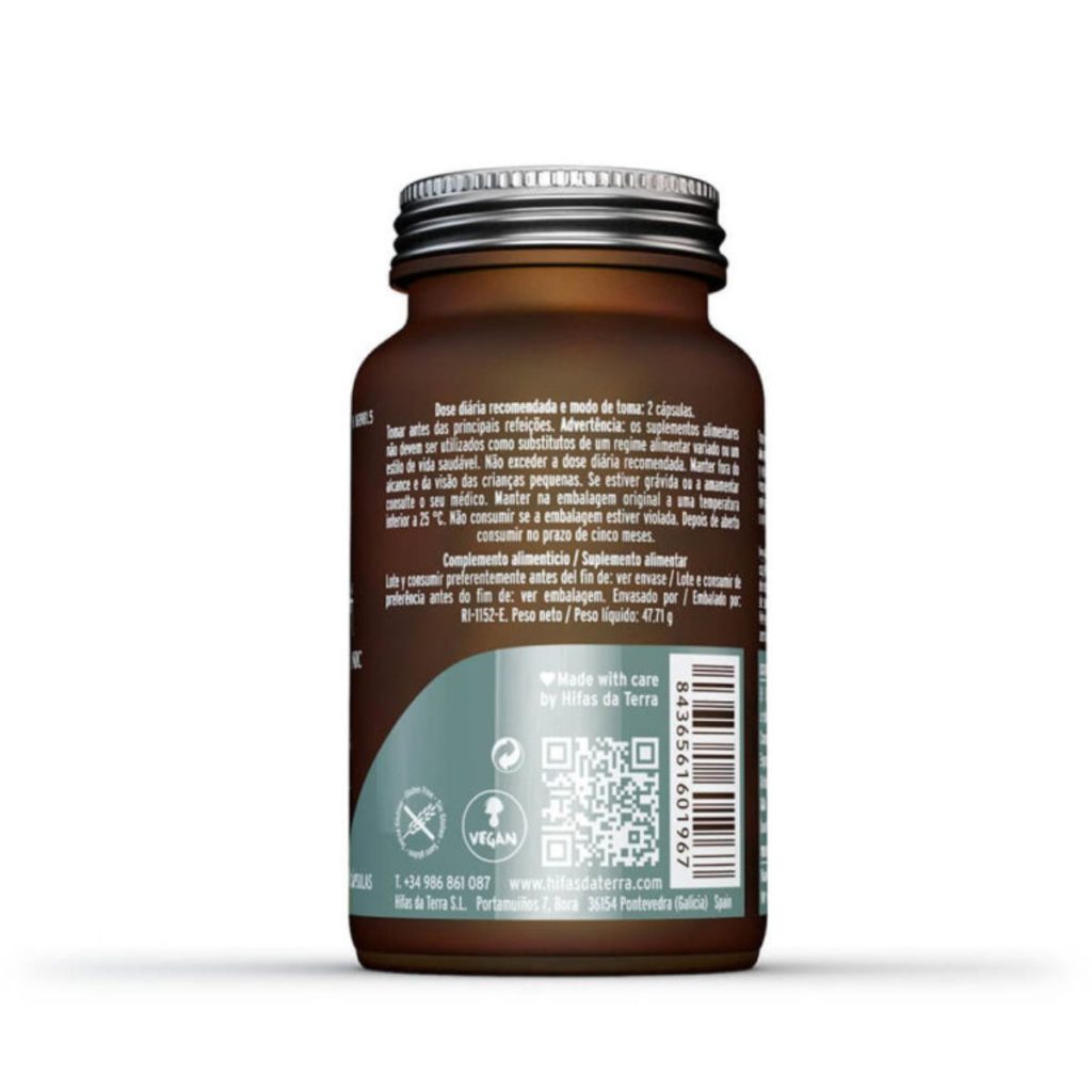 Mico Mai -Maitake- HDT - 70 Cápsulas Veganas detalle 2