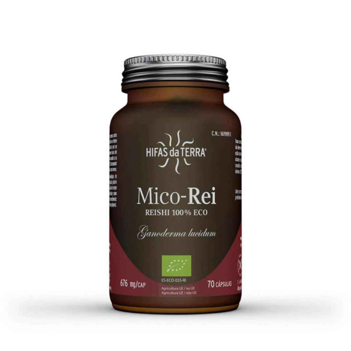 Mico Rei -Reishi- HDT – 70 Cápsulas Veganas