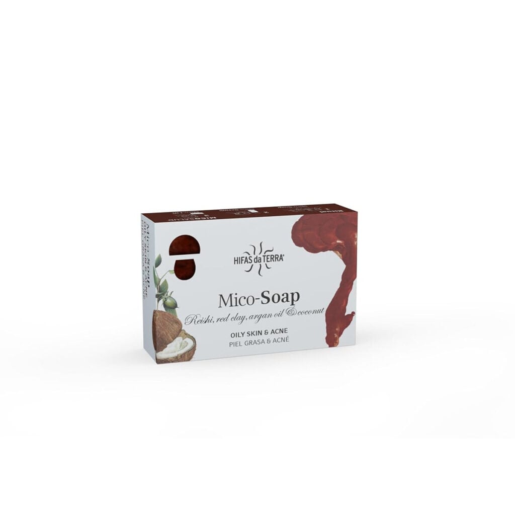 Mico Soap Reishi Arcilla roja, Argán y Coco 150 g — Hifas Da Terra