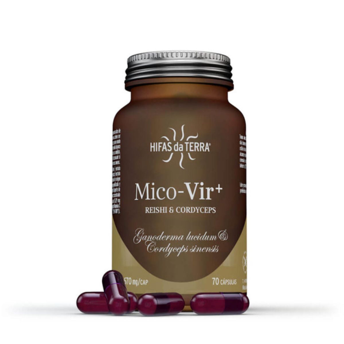 Mico Vir -Reishi y Cordyceps- HDT – 70 Cápsulas Veganas