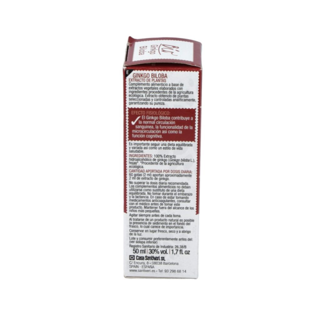 Extracto de Ginkgo Biloba 50 ml BIO detalle 1