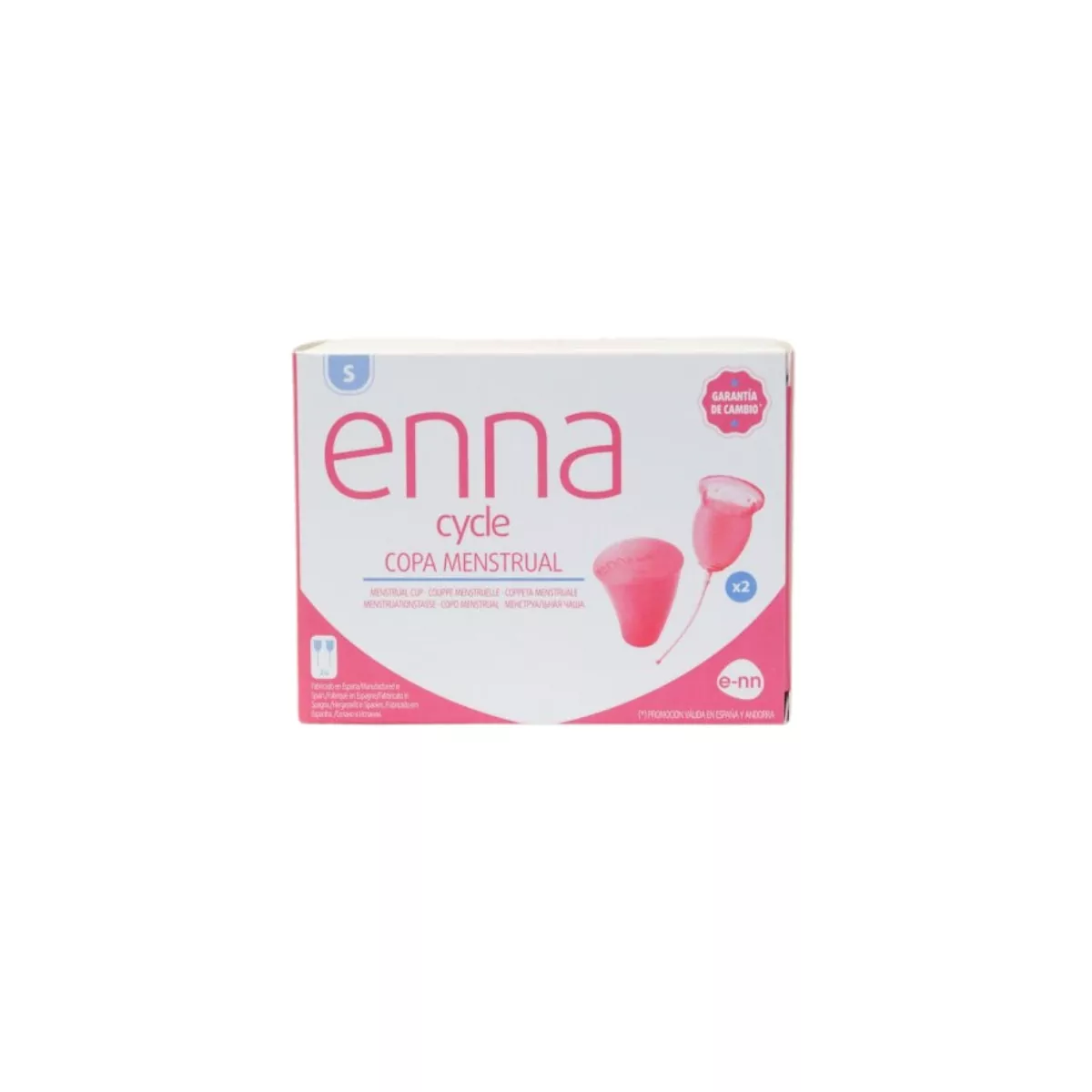 ENNA COPA MENSTRUAL (M) 2copas+caja esteril
