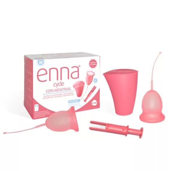 ENNA COPA MENSTRUAL (M) 2copas+caja esteril+apli