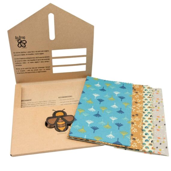 Envoltorios Encerados Wraps - Pack de 4 (XS, S, M, L)