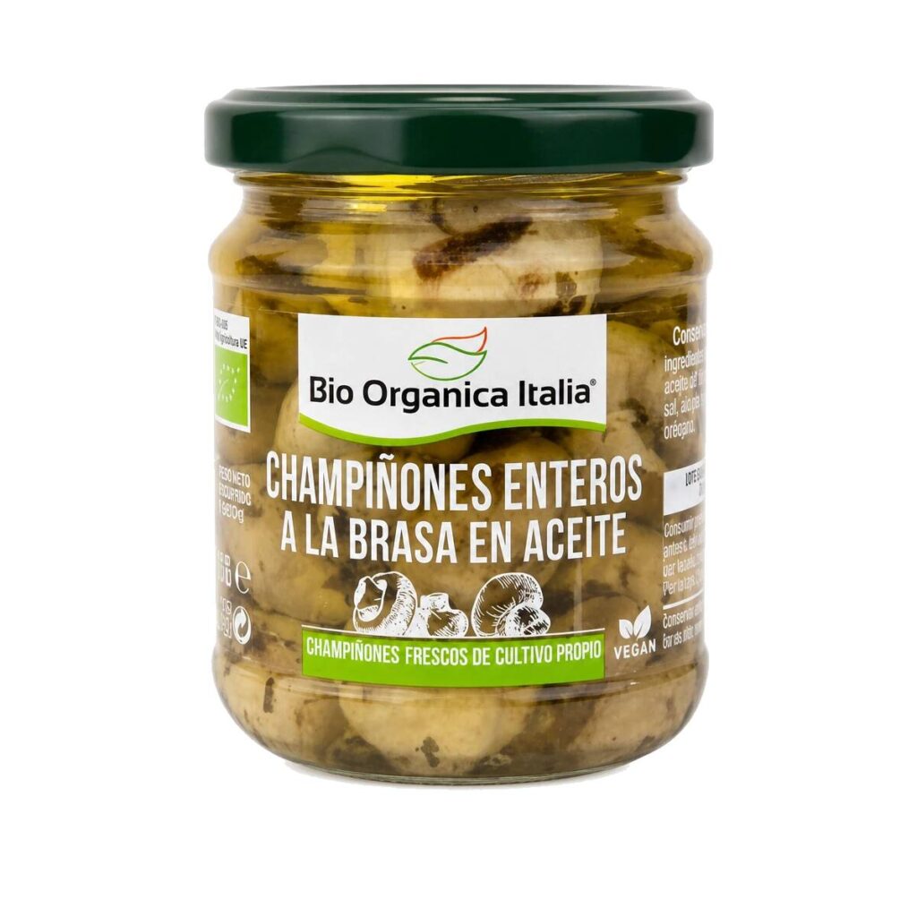 Champiñones a la Brasa en aceite 190 g — Bio Organica Italia